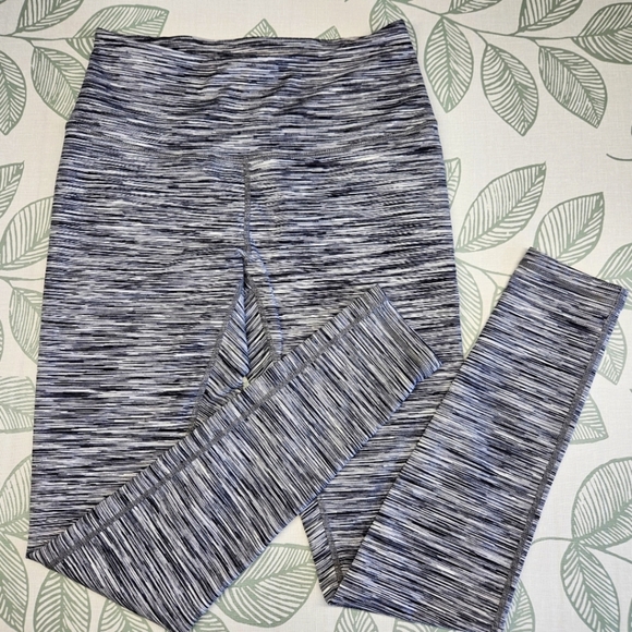 Zella Pants - Zella Striped Black and White Leggings, Size M